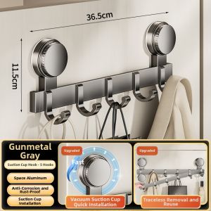 FAJIENUO | Suction Cup No-Drill Strong Load-bearing Vacuum Shelf Hooks