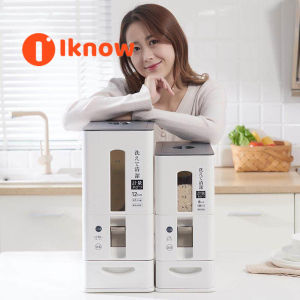 I know  Japanese-style household rice storage box Metric rice drum Damp-proof and insect-proof rice barrel