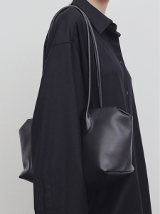 Soft Full Leather Terrasse Underarm Bag Single Shoulder Bag Tote Minimalist Style Top Layer Cowhide Leather Durable Commute Bag