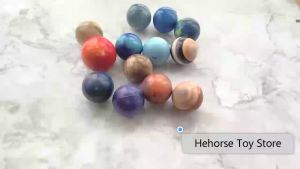 Childrens Eight Star Pinball Toy Moon Star Sponge Elastic Pinching Stress Relieving Toy Printed Planet Education Teaching Tool