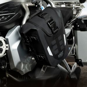 LOBOO Inflatable Motorcycle Guard Bar Bag Waterproof Reflective Safety Side Bag for Motorbike Travel Gear Motorcycle Equipment