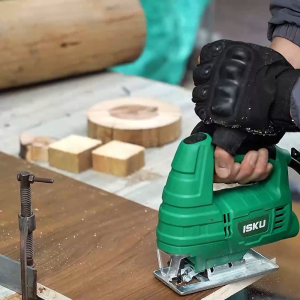 ISKU Gergaji Jigsaw Multifungsi Gergaji Listrik Berdaya Tinggi untuk Potong Kayu Logam