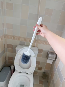 Cọ bồn cầu ECOCO đầu tròn lông cứng kháng khuẩn thế hệ mới Chổi cọ toilet siêu sạch cao cấp E26071