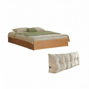 WEISHA | Storage Box Bed Solid Wood Double Bed For Bedroom