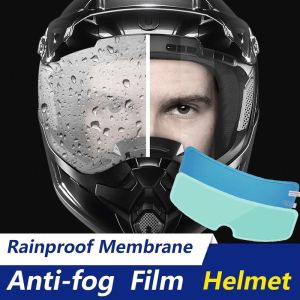 Universal Motorcycle Helmet Transparent Anti Fog and Rain Film Riding Waterproof Lens Patch Motorcycle Bicycle Helmet Accessories