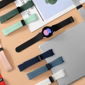 Original Magnetic Strap for Samsung Galaxy Watch 6 Classic Band 43mm 47mm Galaxy Watch 4 5 6 Band 40mm 44mm Galaxy Watch 4 Classic Band 42mm 46mm SIlicone Sport Strap Women Men