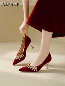 Daphne | Red Wedding Shoes Pointed Heel High Heels
