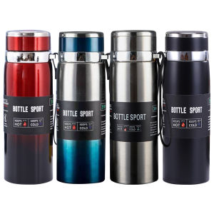 1000ml Insulated Thermal Bottle Stainless Steel Vacuum Double Insulation Cup Portable Sports Bottle for Hot Cold Drinks
