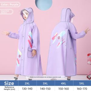 SLVGOODS | Waterproof School Raincoat with Backpack Space