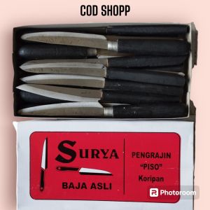 Pisau Dapur Surya baja asli /pisau buah pisau sayur sangat cocok untuk ibu ibu memasak di dapur