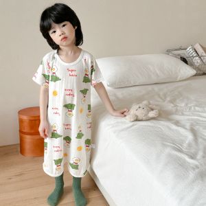 Cool Bamboo Fiber One-Button Baby Sleep Bag Lightweight Summer Sleepwear for Boys And Girls Comfortable Home Clothes for Babies