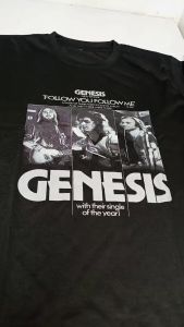 KurniaKaos T-Shirt Kaos Distro Musik Band GENESIS bahan 24s