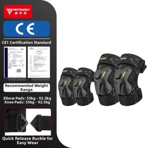 Motowolf | Anti-fall Breathable Motorcycle Knee Elbow Pads