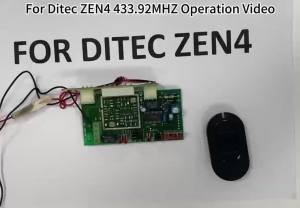 433 mhz remote control Ditec Entrematic ZEN 2 / ZEN 4 ZEN2W ZEN4W Gol4 BIXLG4 BIXLP2 BIXLS2 433mhz Gate Garage Door Remote