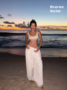 Beach Resort Loose Wide Leg Casual Pants