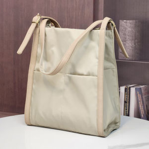 Sweet Lady Nylon Crossbody Shoulder Bag with Zipper Closure and Belt Decoration for Youth Soft and Lightweight Daily Matching