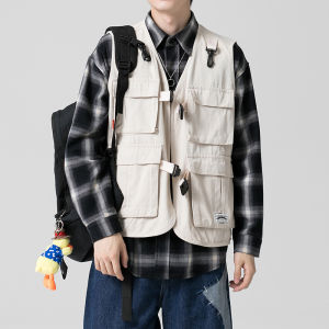 Jiaxun | Multi-functional Military Vest Workwear Multi-pockets Camo