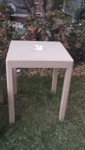 SUNRISE 4 SEATERS RATTAN DESIGN DINING & OFFICE TABLE RECTANGULAR RATTAN DESIGN TABLE 24x32 INCHES (TABLE ONLY)