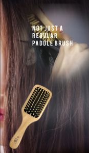 Dr.TWL Gentle Hair Detangling Multi-Functional Quick Dry Bamboo Paddle Brush Comb - Detangle Hair Brush Blow Dry
