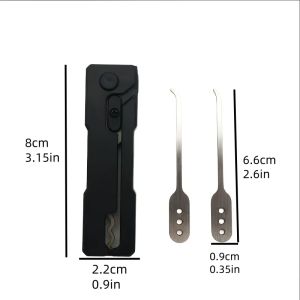 Multi-Tool Quick Flip Gravity Pick Lock Opener Stainless Steel Durable Lock Keys Multifunctional Convenient Lock Opener