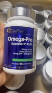CanPrev Omega-Pro Essential HP 40/20 – Dầu cá tinh khiết từ cá biển sâu tốt cho tim mạch trí não và thị lực