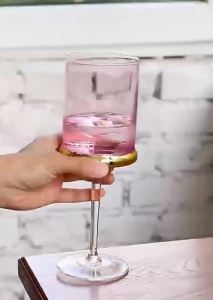 MOLORE | Elegant European Gold Plated Glass Wine Glass