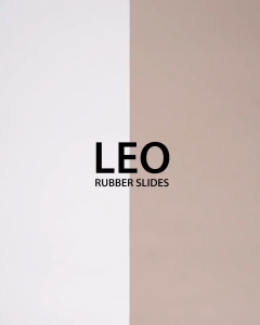 Leonardo Dép Nam Nữ Leo Rubber Quai Ngang Cao Su Cao Cấp Đúc Chữ Nổi Đế Dày 3cm Chống Trượt Kháng Nước