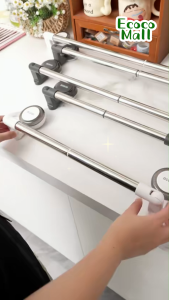 Kệ treo dép chịu lực ECOCO hít chân không thế hệ mới Giá treo dép để đồ đa năng dễ lắp đặt và tháo rời tái sử dụng