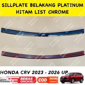 Sillplate Belakang Honda Crv CR-V Hybrid 2023 2024 2025 Platinum Hitam List Chrome