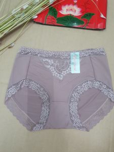 Quần lót nữ nhập cotton Thái Lan chip ren mông đầy đặn lưng cao thoải mái Mặt trước là ren mềm co giãn cực kỳ tốt Free size Từ 55-70kg