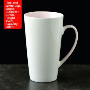 Couples Trend Creative Ceramic Mug With Lid and Spoon
