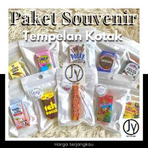 Souvenir Tempelan Miniatur Kotak 1pcs kemas cantik
