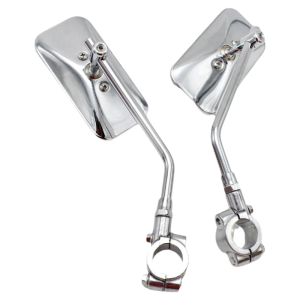 Retro Universal Motorcycle Rearview Mirror Metal Bicycle Electric Vehicle Single Bike Rearview Mirror Modification Accessory