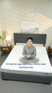 Nệm NOOZ Comfy Latex 100% Đệm Foam Cao Su Non Thiên Nhiên Và Than Hoạt Tính NOOZ Home Goods Mattress