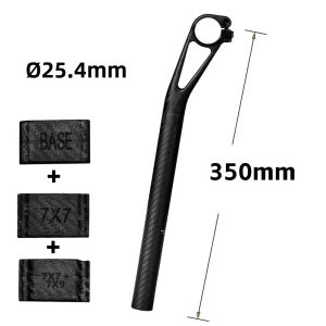 Cốt Yên Xe Đạp Siêu Nhẹ Elitaone Bằng Sợi Carbon Độ Lệch 25mm Dành Cho Xe Đạp Địa Hình/xe Đạp Đường Trường Tương Thích Với Xe Đạp Cỡ 25.4/27.2/30.9/31.6mm Dòng Master Phụ Kiện Xe Đạp.