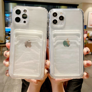 Ốp Chụp Ảnh Bỏ Túi Cho iPhone Chống Sốc Trong Suốt Mềm Đựng Thẻ Ví Bao Tương Thích Với Nhiều Mẫu