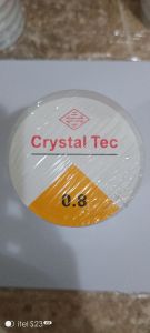 tali/senar tali elastis bulat warna putih per rol