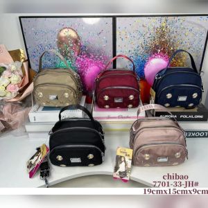 Tas CHIBAO KANVAS Bordir 2in1 Slempang Tenteng CB7701-33-JH 4Sleting