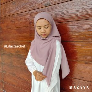 Mazaya Hijab Superfine Voal Sahara Premium - Lilac Sachet