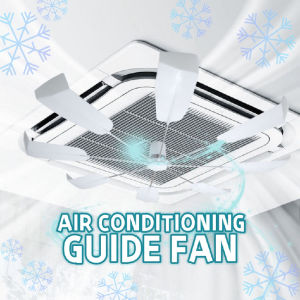 Central Air Aircon Deflector Windshield 360° Rotating Blade Wind Guide Fan For Aircond Celling