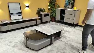 【SG Sellers】Coffee Table Tea Table Rock Plate Coffee Table Furniture Multifunction Coffee Table With Leg Foldable Coffee Table Coffee Table Set Folding escopic Storage Tea Table
