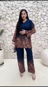 DIVAHION - Setelan Wanita Size Jumbo CPLP Motif Terbaru Bahan Rayon Premium Mewah Elegan Dan Trendy