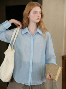 Breathable Lightweight See-Through Sunscreen Womens Shirt