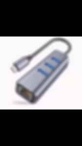 ABLEWE USB C LAN Adapter 4 in 1 USB C Hub 3*USB 3.0 Expansion Port + RJ45 Port Gigabit Ethernet