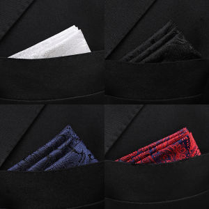 Formal Business Mens Suit Pocket Square Shirt British Style Groom Handkerchief Towel Forever Now Silk Patterned Boxed