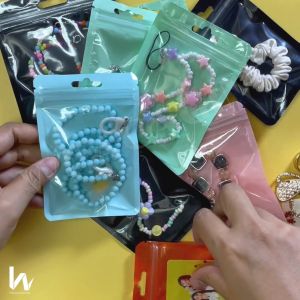 M37 ซองซีล 3 ด้าน หน้าใสหลังสีพาสเทล (บรรจุ 50ใบ/แพค)