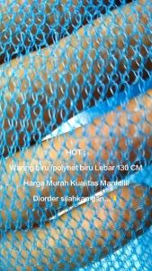 JARING PROYEK 50 METER MURAH/Safety net/Jaring polynet bangunan.Jaring bangunan/Jaring proyek WARING PROYEK BANGUNAN LEBAR 13 METER/SAFETY NET BIRU/KERAMBA IKAN/JARING KONTRUKSI BANGUNAN JARING POLYNET LEBAR 130CM X 5 METER MURAH/Jaring proyek bangunan/Safety net/Jaring ikan