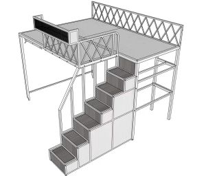 Loft bed customize singapore for HDB/condo