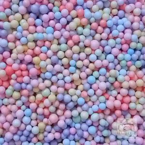 เม็ดโฟม ตกแต่ง ขนาด 3-4 มิล น้ําหนัก 3 กรัม