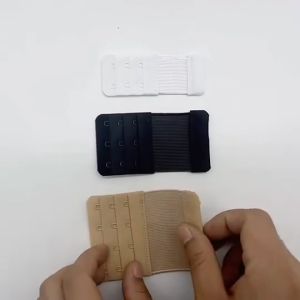 1pcs Women Bra Extenders Strap Elastic Stretchy Bra Extension 4 Hook 3 Row - Adjustable and Comfortable Bra Extender with Elastic Cotton and Stainless Steel Hooks